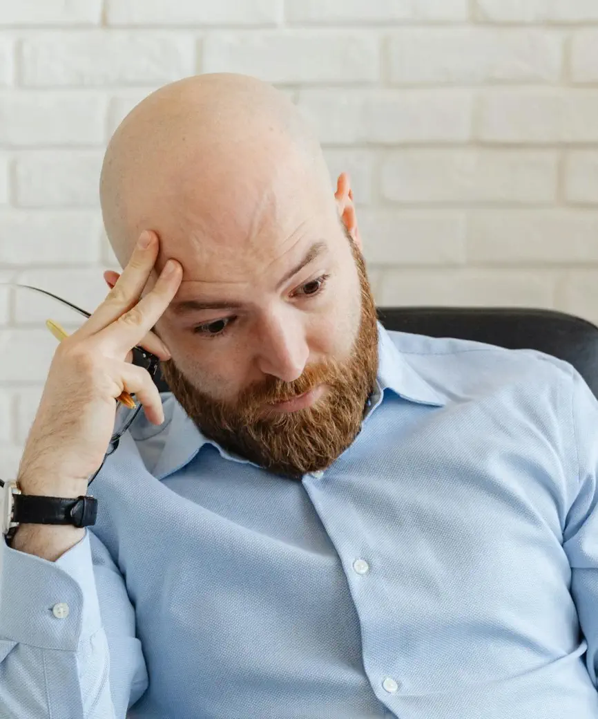 Stressed man wants to quit